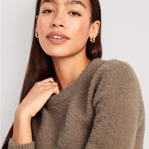 OLD NAVY NWT XXL Eyelash Sweater in Sedimentary Beige • Cozy Pullover Top